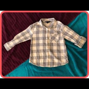 Girls size 7 French Toast cowgirl flannel shirt